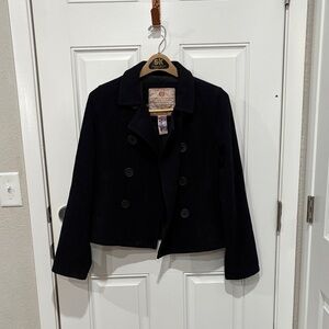 Abercrombie & Fitch Black Pea Coat